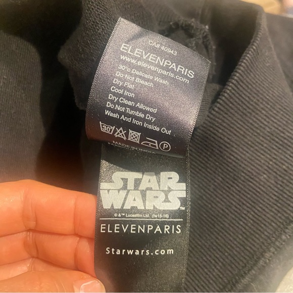 Eleven Paris Starwars Darth Vader Black Sweatshirt Large Men - Picture 9 of 10